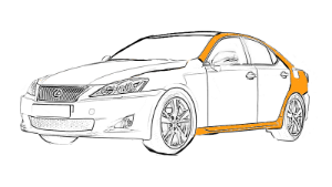покраска кузова lexus is